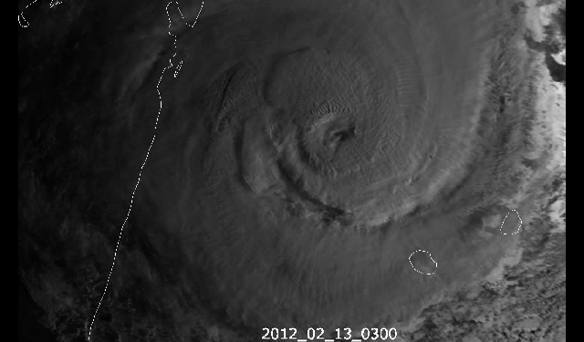 열대 사이클론 "지오바나" 마다카스카르 상륙 동영상모습