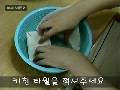 부엌 벽 기름기 제거